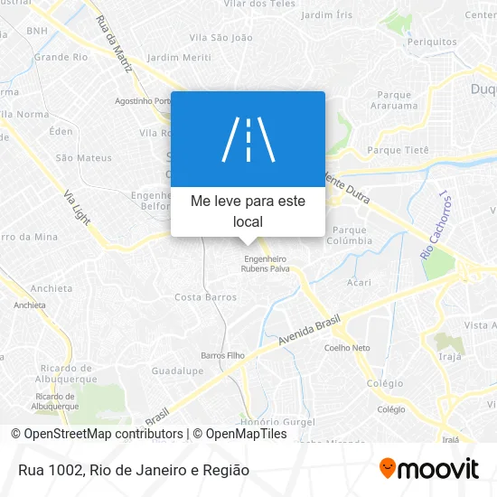 Rua 1002 mapa