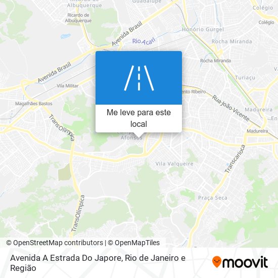 Avenida A Estrada Do Japore mapa