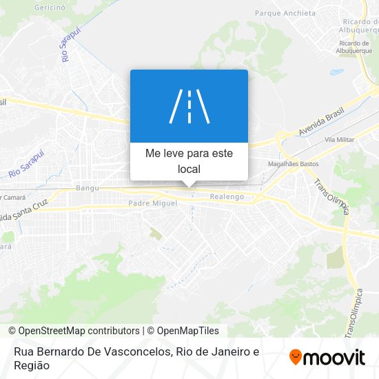 Rua Bernardo De Vasconcelos mapa