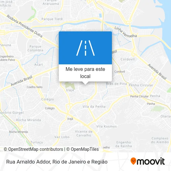 Rua Arnaldo Addor mapa