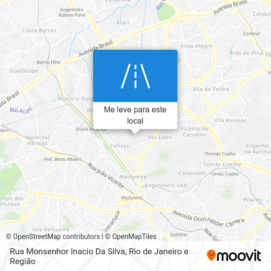 Rua Monsenhor Inacio Da Silva mapa