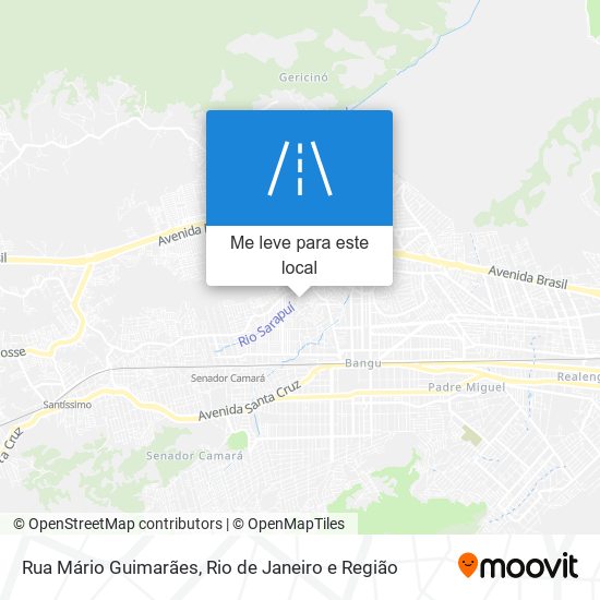 Rua Mário Guimarães mapa