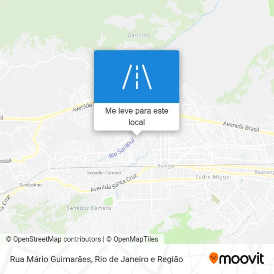 Rua Mário Guimarães mapa