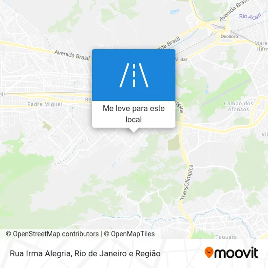 Rua Irma Alegria mapa