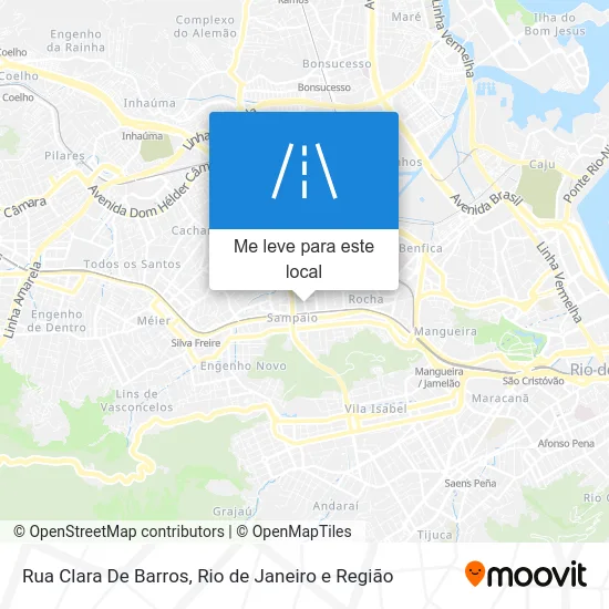 Rua Clara De Barros mapa