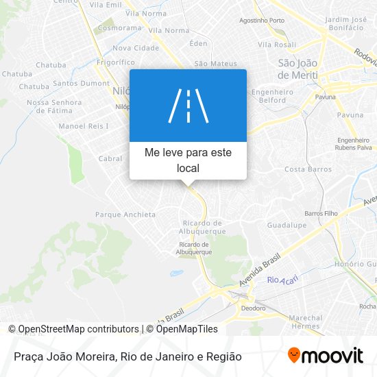 Praça João Moreira mapa