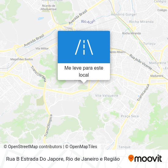 Rua B Estrada Do Japore mapa