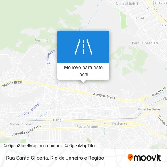 Rua Santa Glicéria mapa