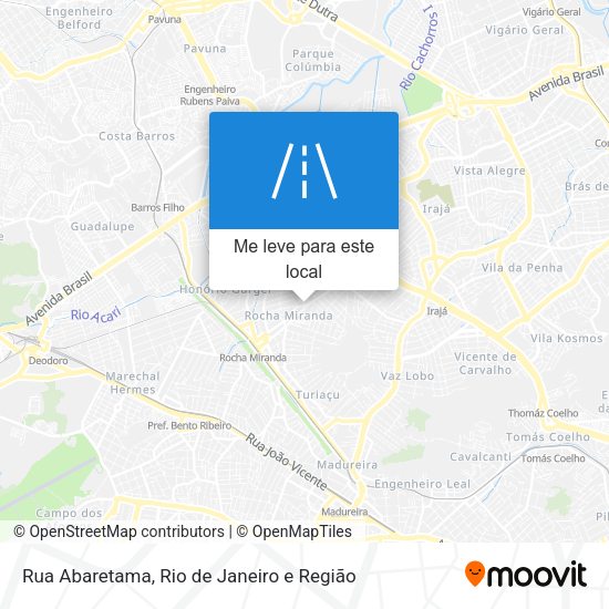 Rua Abaretama mapa