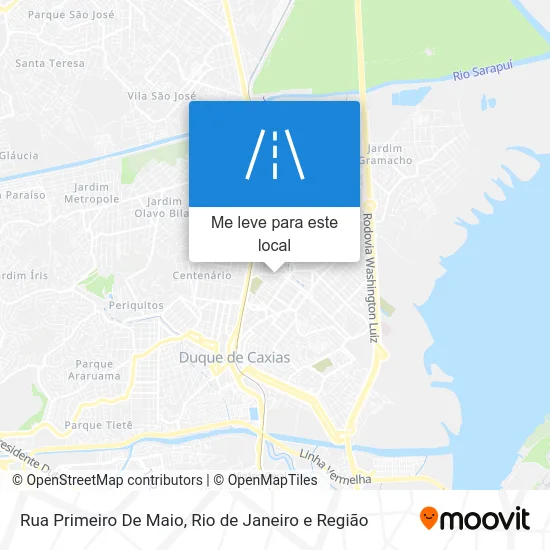 Rua Primeiro De Maio mapa