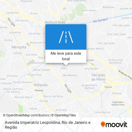 Avenida Imperatriz Leopoldina mapa