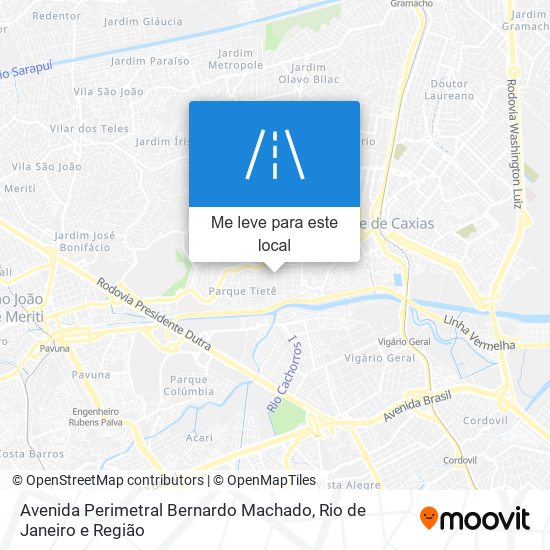 Avenida Perimetral Bernardo Machado mapa