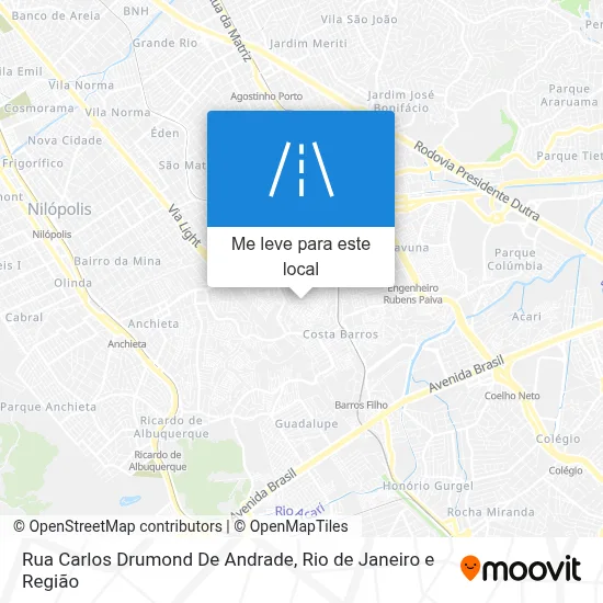 Rua Carlos Drumond De Andrade mapa