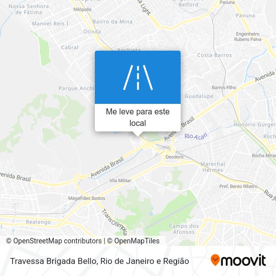 Travessa Brigada Bello mapa