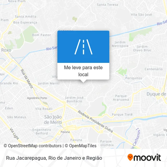 Rua Jacarepagua mapa