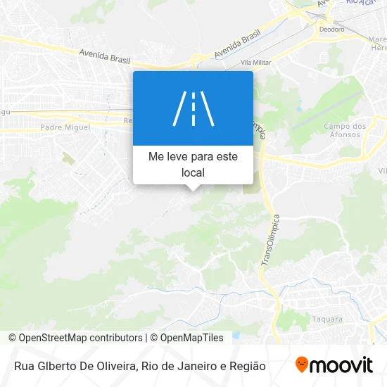 Rua Glberto De Oliveira mapa