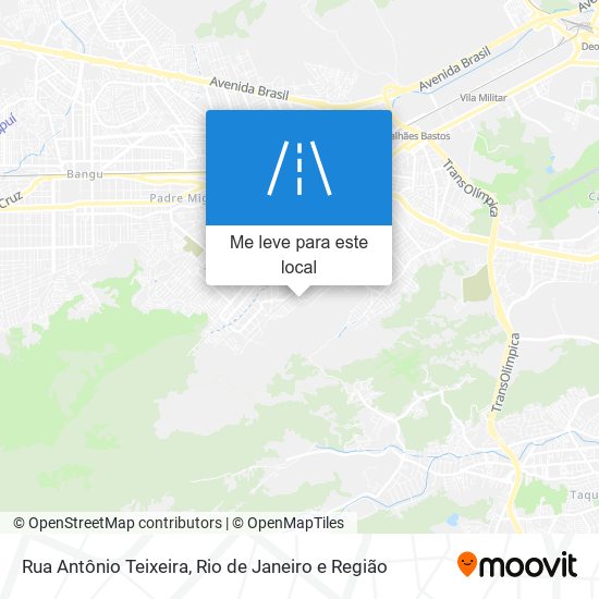 Rua Antônio Teixeira mapa