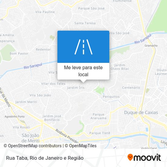 Rua Taba mapa