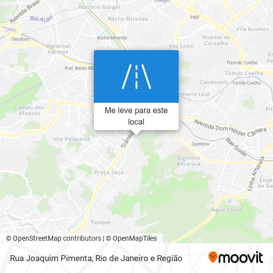 Rua Joaquim Pimenta mapa