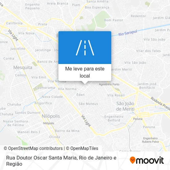 Rua Doutor Oscar Santa Maria mapa