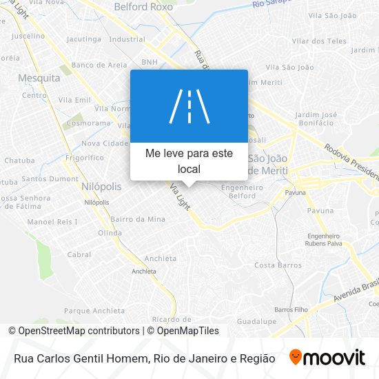 Rua Carlos Gentil Homem mapa
