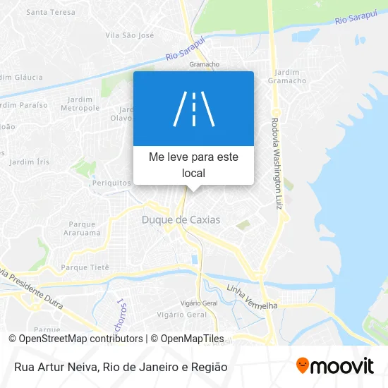 Rua Artur Neiva mapa