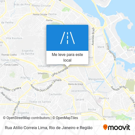 Rua Atilio Correia Lima mapa