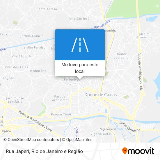 Rua Japeri mapa