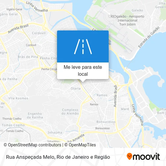 Rua Anspeçada Melo mapa