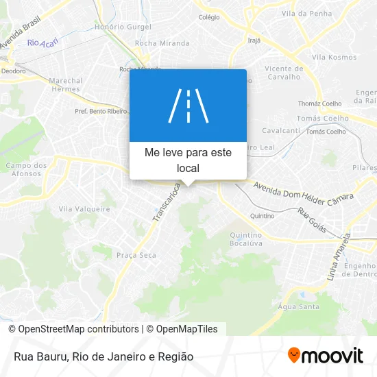 Rua Bauru mapa