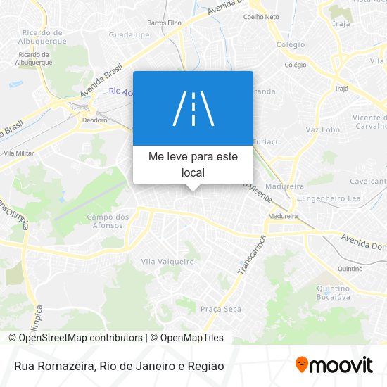 Rua Romazeira mapa