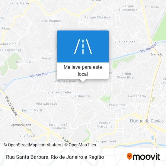 Rua Santa Barbara mapa
