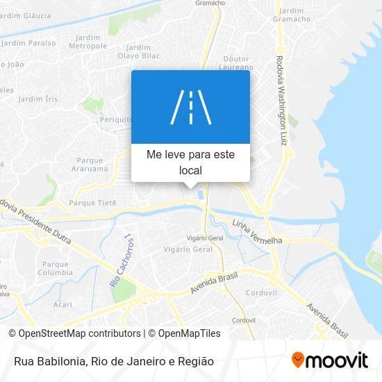 Rua Babilonia mapa