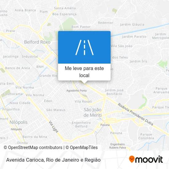 Avenida Carioca mapa