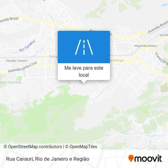 Rua Carauri mapa