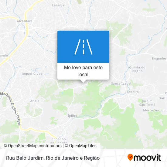 Rua Belo Jardim mapa