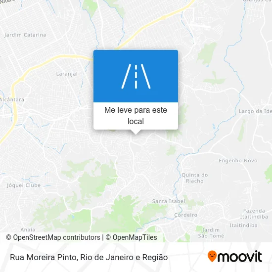 Rua Moreira Pinto mapa