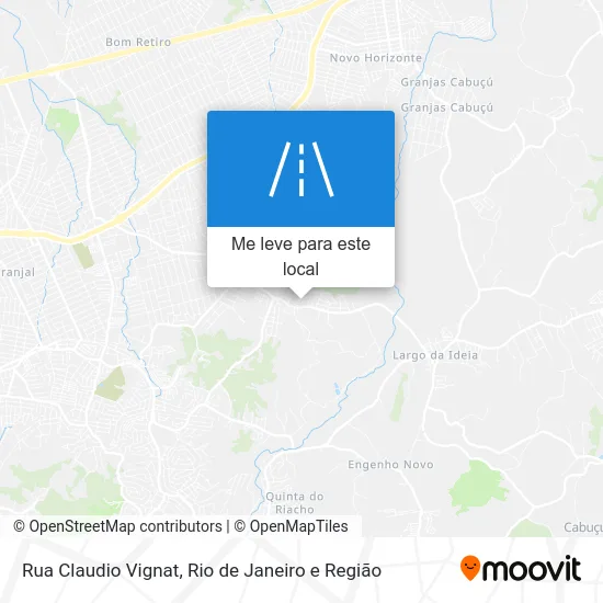 Rua Claudio Vignat mapa