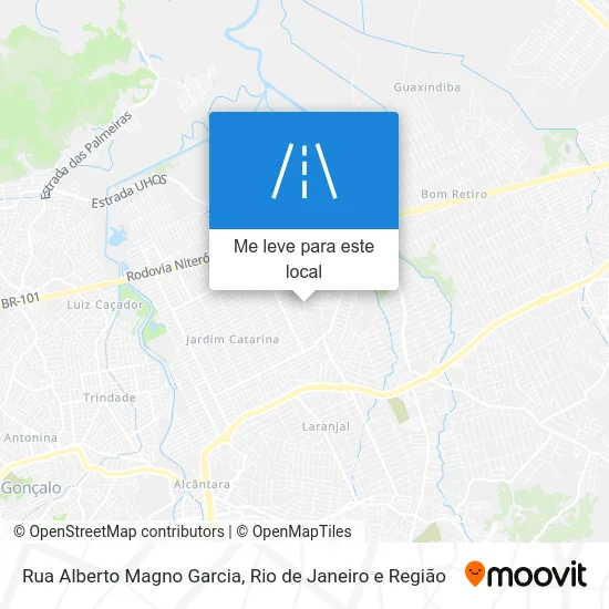 Rua Alberto Magno Garcia mapa