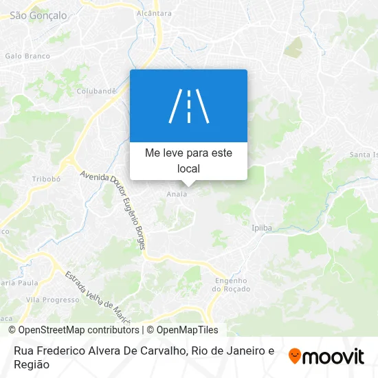 Rua Frederico Alvera De Carvalho mapa