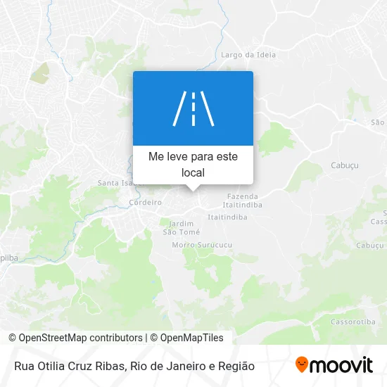 Rua Otilia Cruz Ribas mapa