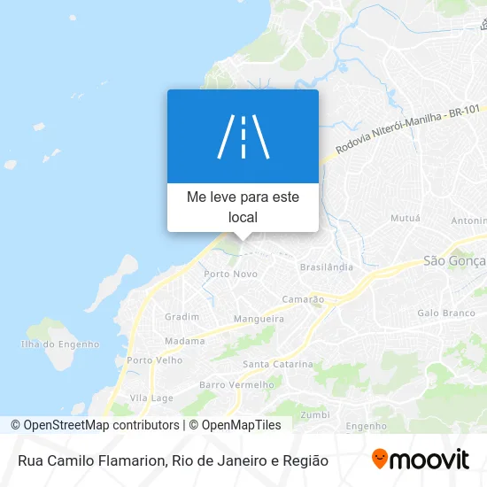 Rua Camilo Flamarion mapa