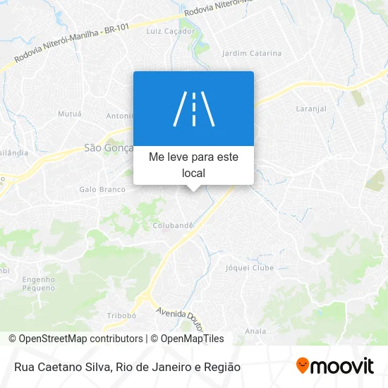 Rua Caetano Silva mapa