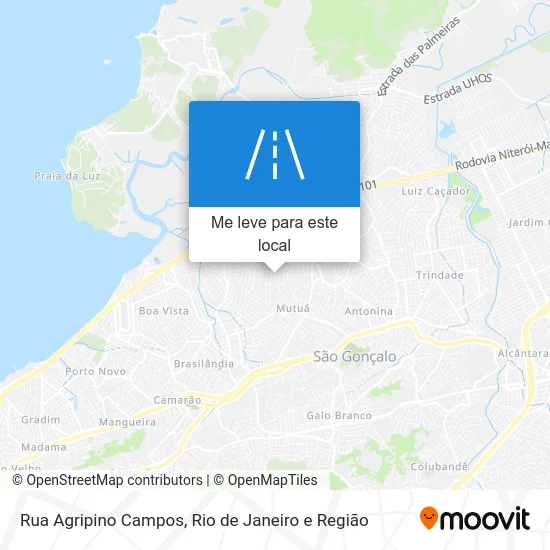 Rua Agripino Campos mapa