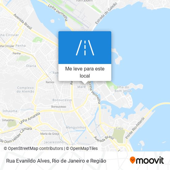 Rua Evanildo Alves mapa