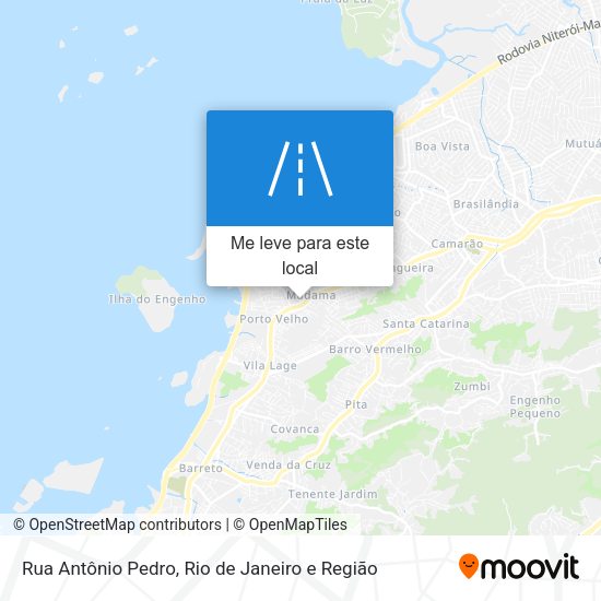Rua Antônio Pedro mapa