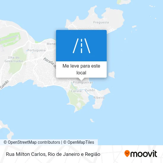 Rua Milton Carlos mapa