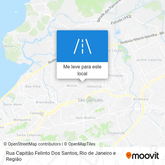 Rua Capitão Felinto Dos Santos mapa