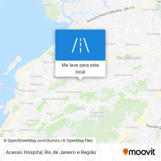 Acesso Hospital mapa