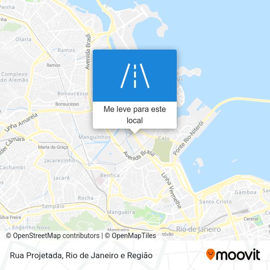 Rua Projetada mapa